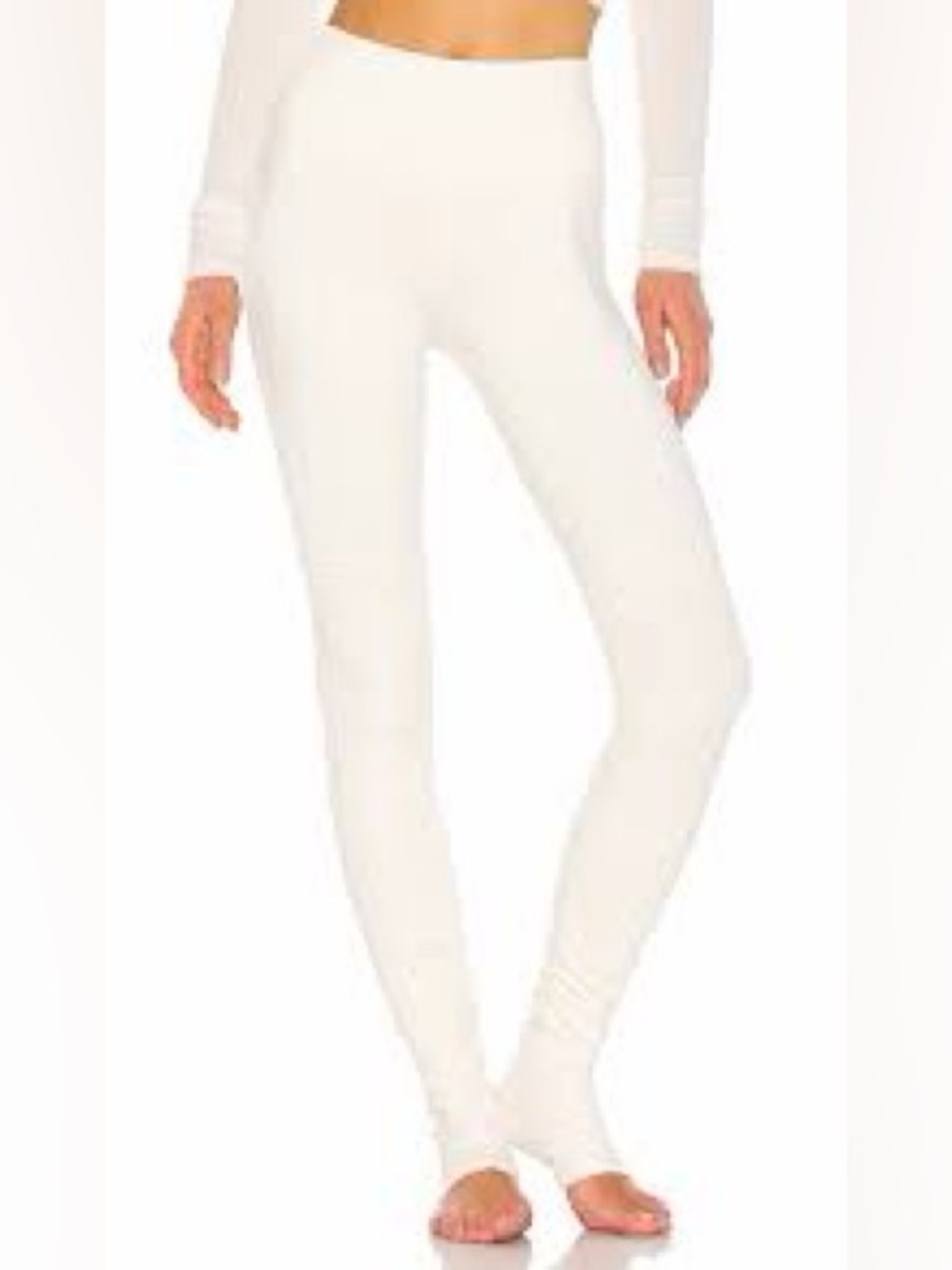 NWT ALO YOGA High Waist Goddess Legging in Pristine White Large